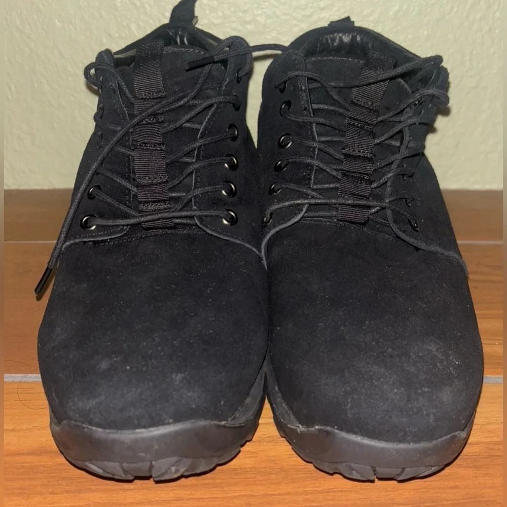 CALTO Men's Invisible Height Increasing Elevating Suede Hiking Boots Size: 10